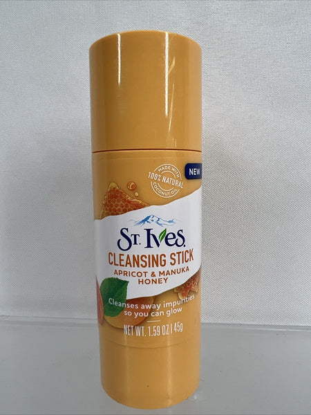St Ives Cleansing Stick 1.59oz Apricot & Manuka Honey Coconut Oil
