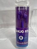 Purple Magnavox SNUG FIT+ 4820M Gummy Earbuds Microphone Smooth Bass COMBINESHIP