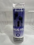 Black  Magnavox SNUG FIT+  Gummy Earbuds Microphone Smooth Bass COMBINESHIP