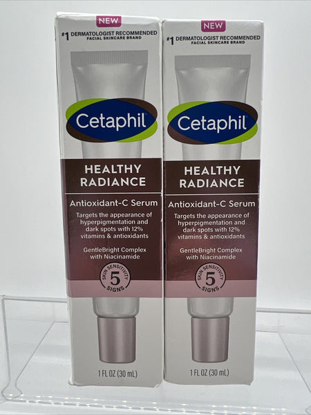 (2) Cetaphil Healthy Radiance Antioxidant-C Serum for Dark Spots 1 Oz