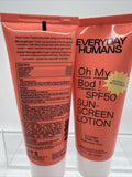 (2) Everyday Humans Oh My Bod! SPF50 Ultra Light Face Body Sunscreen Hyaluronic