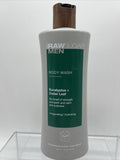 RAW SUGAR Mens Body Wash Eucalyptus + Cedar Leaf 25oz Invigorating Hydrating