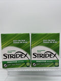 (2) Stridex Sensitive w/Aloe 90 Soft Touch Pad Salicylic Acid Medication 12/24