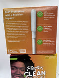 (2) Playtex Clean Comfort R  Tampons 30 Ct Regular Organic Cotton