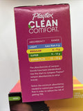 (2) Playtex Clean Comfort R  Tampons 30 Ct Regular Organic Cotton