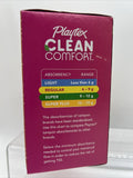 Playtex Clean Comfort R  Tampons 28Ct 14-Regular 14-Super Organic Cotton