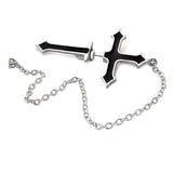 Alchemy Gothic E280  Impalare Cross Earring