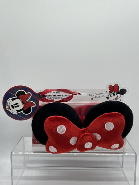 THE CREME SHOP Disney Minnie Mouse Red Sequin Polka Dot Spa 3D Teddy Headband