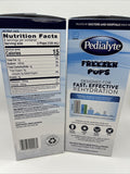(2) Pedialyte Freezer Pops 16  Assorted Flavors 2.1 oz electrolyte hydration