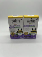 (2)  Zarbee's Naturals Baby Cough Syrup Immune Agave Grape Zinc 2oz 11/24