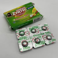 Zyrtec Children's 24HR Allergy Dissolve Tabs 10 mg Citrus 12 Tablets 10/25