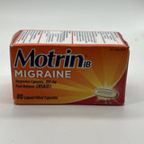 Motrin Ibuprofen Migraine Liquid Filled 80 Liquid Capsules 2/25