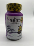 Zarbee's Daily Immune Support Elderberry 21 Gummies 8/28 ￼ Vitamin C D3 Berry