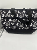 Igloo Cooler Insulated Bag Dual Compartment Pouch Zipper Black Lunch 9 Can Tote
