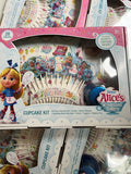 (5)  Alice's Wonderland Bakery 28 Piece Cupcake Kit w/recipe Girl Birthday Party