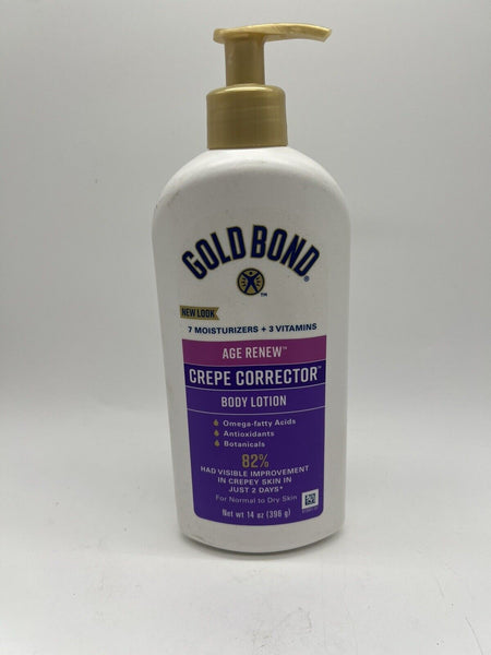 Gold Bond Age Renew CREPE CORRECTOR Body Lotion 14oz Ultimate Defense