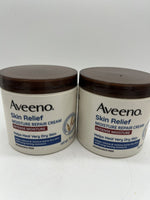 (2) Aveeno SkinRelief Intense Moisture Repair Creme Triple Oat Complex 11 oz
