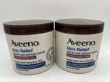 (2) Aveeno SkinRelief Intense Moisture Repair Creme Triple Oat Complex 11 oz