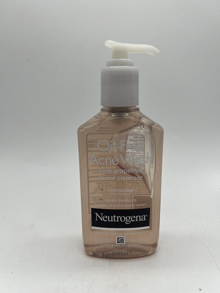 Neutrogena Oil-Free  Wash Pink Grapefruit Facial Cleanser Pump 6 Oz