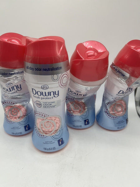 (4) Downy Fresh Protect Scent Beads w/Febreze Defense April Fresh 5.5ozREAD 22oz
