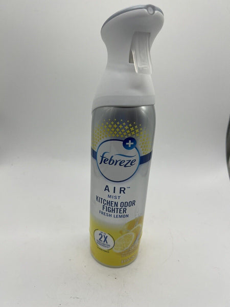 Febreze Air Kitchen Odor Eliminator Spray Fresh Lemon Scent Pet Safe  8.8 Oz.