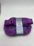 WAYLAND Teddy Belt Bag Women Fanny Pack Waist Light Purple Fleece Rave Festival