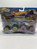 Hot Wheels Monster Trucks Demolition Double Hissy Fit Vs Radical Racer NEW