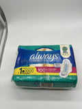 Always Ultra Thin Feminine Pads for Women with Wings Size 1 Regular Incontinence