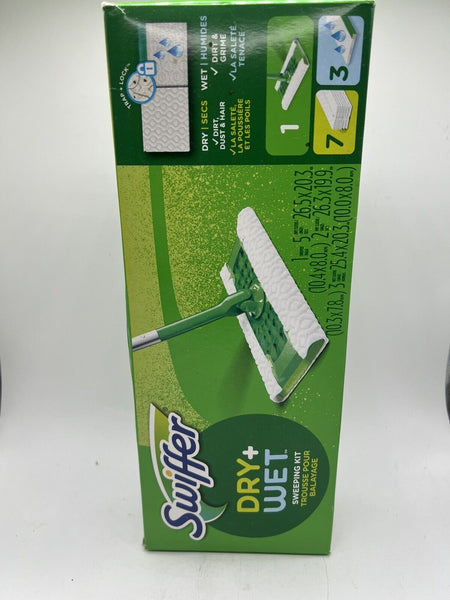 Swiffer Sweeper Dry + Multi Sweeping Kit (1 Sweeper, 7 Dry Cloths, 3 Wet Cloths)