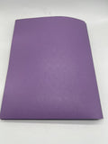 Five Star Purple School Pocket Folder w Prong Fasteners Stay-Put Notebook Papers