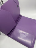 Five Star Purple School Pocket Folder w Prong Fasteners Stay-Put Notebook Papers