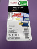 Five Star Purple School Pocket Folder w Prong Fasteners Stay-Put Notebook Papers