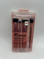 Real Techniques Face Base Makeup Brush Kit Buff 4pc Contour Setting Powder Eye