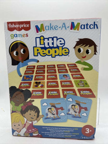 Fisher Price Make-A-Match Little People Game Memory Game Toy Ages 3+ COMBINESHIP