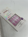 (2) Kiss Gel Fantasy Ombré Pink Jelly Translucent 28 Nails Medium Sculpted 89851