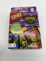 UNO Teenage Mutant Ninja Turtles "Mutant Mayhem" Card Game Leonardo Michealangel