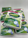 (5) Polident 3 Minute Antibacterial Denture Cleanser Mint Tablets 40 ct 10/26