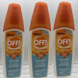 (3) OFF! Family Care Insect Repellent II Clean Feel NOT OILY 6oz mosquito ticks