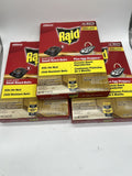 (3) Raid Double Control 12 Small Roach Baits + 3 Egg Stoppers Kills & Sterilizes