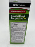 Robitussin Cough + Chest Congestion DM 8oz Cold Relief ￼Non Drowsy 1/27