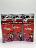 (3) Childrens Sudafed PE Nasal Decongestant Non-Drowsy Berry Flavor 02/25