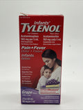 Tylenol Infant Grape Flavor Pain + Fever 2oz Acetaminophen 11/24+ COMBINESHIPPIN