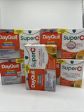 (5) Vicks DayQuil & Super C Convenience Pack Cough Cold Fly 52 Each 12/24