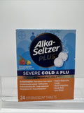 Alka-seltzer Plus PowerFast Fizz Severe Cold & Flu  Strawberry 24 Effervescent