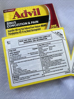 (2) Advil Sinus Congestion & Pain Nasal Decongestant Coated Tablets 200 mg 10ct