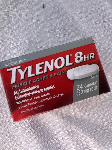 Tylenol 8 Hour Muscle Aches & Pain Acetaminophen Tablet Muscle & Joint Pain 2/27