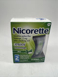 Nicorette stop smoking aid mini Lozenge 81 Lozenges 2 mg Mint 3 Vials 12/25