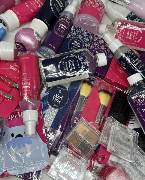 (25) Spa Set Makeup Lot Bundle Christmas Gift Baskets Bulk Bath Body Stocking