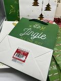 (25) Gift Bag Red Green Gold 13” Holiday Merry Christmas Santa Navidad Lot Bulk