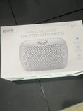 PureZone Breeze Tabletop 2-in-1 Air Purifier HEPA Filter White Pet Allergies